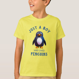 Gewoon een jongen die van Penguins T-Shirt houdt