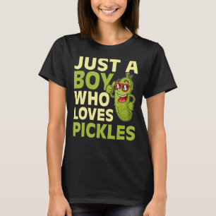 Gewoon een jongen die van Pickles Jar Pickle Cucum T-shirt