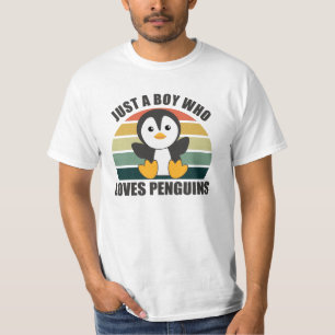 Gewoon één jongen die van pinguïns houdt - Cute Pe T-shirt
