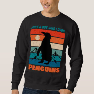 Gewoon een jongen die van pinguïns houdt - Retro A Trui