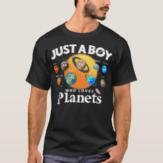 Gewoon Een Jongen Die Van Planeten Liefst Heeft Zo T-shirt