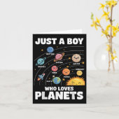 Gewoon Een Jongen Die Van Planeten Liefst Zonneste Kaart (Gele Bloem)