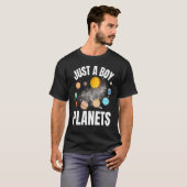 Gewoon een jongen die van Planets Space Science Ki T-shirt (Voorkant volledig)