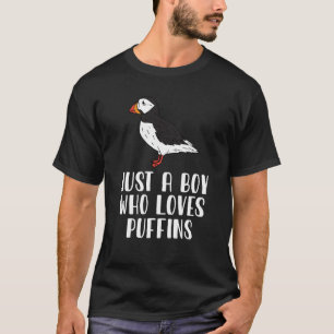 Gewoon een jongen die van Puffins houdt T-shirt