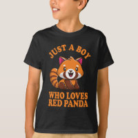Gewoon een jongen die van rode panda houdt