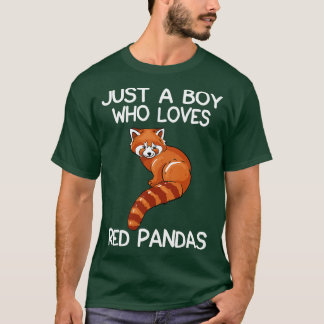 Gewoon een jongen die van rode panda's houdt 2 t-shirt