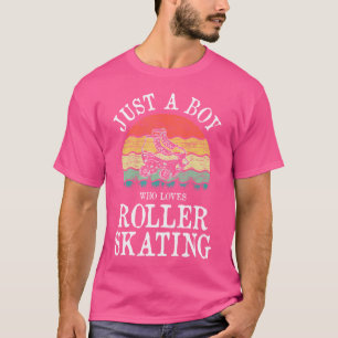 Gewoon Een Jongen Die Van Rollerskaten Houdt T-shirt