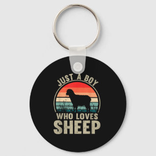 Gewoon een jongen die van schapen houdt Recto Farm Sleutelhanger