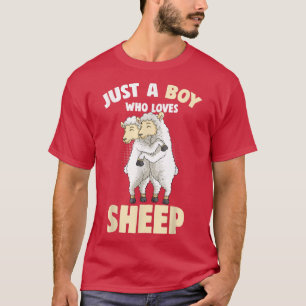 Gewoon een jongen die van schapenboeren Kind houdt T-shirt