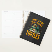 Gewoon een jongen die van schildpadden houdt Kinde Planner (Display)