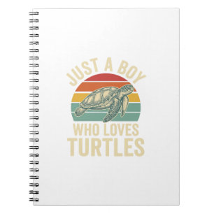 Gewoon een jongen die van schildpadden houdt Vinta Notitieboek