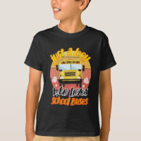 gewoon een jongen die van schoolbussen houdt