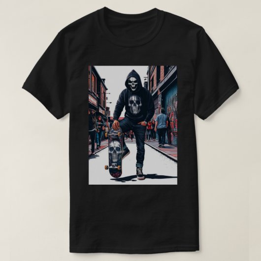 Gewoon een jongen die van Skateboarden houdt T-shirt (Design voorkant)