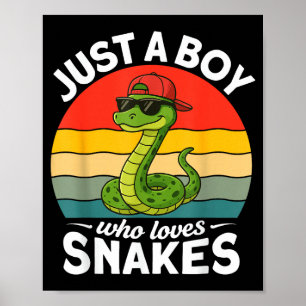 Gewoon Een Jongen Die Van Slangen Houdt Grappige S Poster