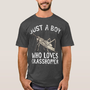 Gewoon een jongen die van sprinkhaan houdt t-shirt