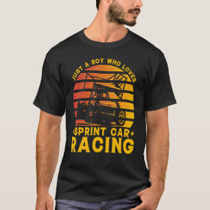 Gewoon een jongen die van Sprint Car Racing houdt T-shirt