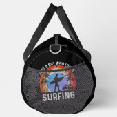 Gewoon een jongen die van surfen houdt plunjezak (Rechts)