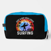 Gewoon een jongen die van surfen houdt toilettasje (Voorkant)