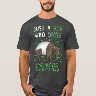 Gewoon een jongen die van Tapirs houdt T-shirt