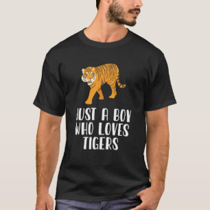 Gewoon een jongen die van Tigers houdt T-shirt