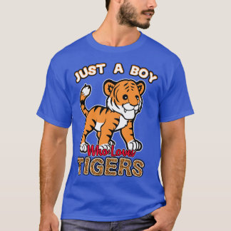 Gewoon een jongen die van Tigers houdt T-shirt