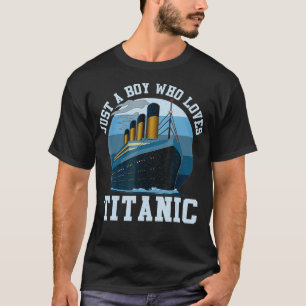Gewoon een jongen die van Titanic Titanic Classic  T-shirt