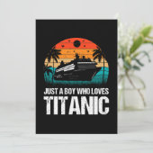 Gewoon een jongen die van Titanic twee houdt Save The Date (Staand voorkant)