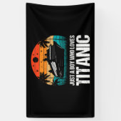 Gewoon een jongen die van Titanic twee houdt Spandoek (Verticaal)