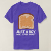 Gewoon een jongen die van Toast houdt T-shirt (Design voorkant)