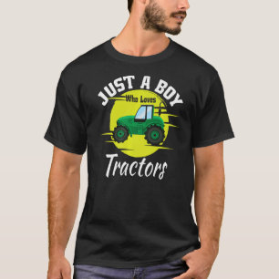 Gewoon een jongen die van tractoren houdt, ik Kind T-shirt