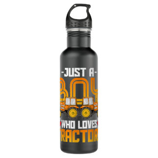 Gewoon een jongen die van Tractors houdt, die trek Waterfles