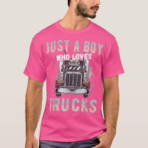 Gewoon een jongen die van Trucks Funny houdt T-shirt