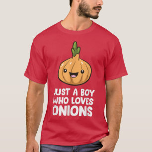 Gewoon een jongen die van uien houdt t-shirt