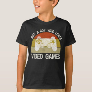 Gewoon Een Jongen Die Van Videogames Houdt T-shirt