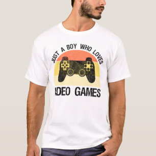 Gewoon Een Jongen Die Van Videogames Houdt T-shirt