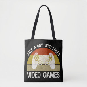 Gewoon Een Jongen Die Van Videogames Houdt Tote Bag