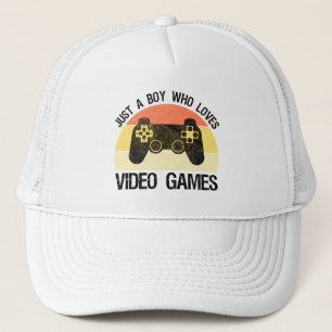 Gewoon Een Jongen Die Van Videogames Houdt Trucker Pet