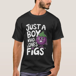 Gewoon een jongen die van vijgen houdt voor een vi t-shirt