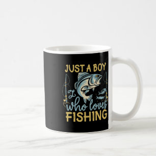 Gewoon Een Jongen Die Van Vissen Houdt Angler's De Koffiemok