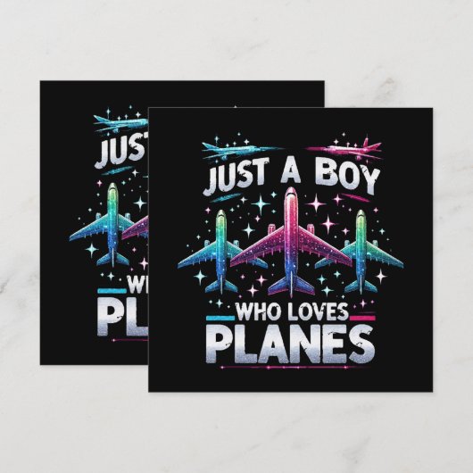 Gewoon een jongen die van vliegtuigen houdt (Voorkant / Achterkant)