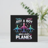 Gewoon een jongen die van vliegtuigen houdt (Staand voorkant)