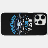 Gewoon een jongen die van vliegtuigen houdt Case-Mate iPhone case (Achterkant (horizontaal))
