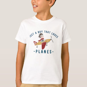 Gewoon een jongen die van vliegtuigen houdt, Grapp T-shirt