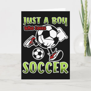 Gewoon een jongen die van voetbal houdt citaat voo kaart