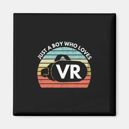 Gewoon Een Jongen Die Van Vr Leuke Virtuele Realit Magneet (Voorkant)