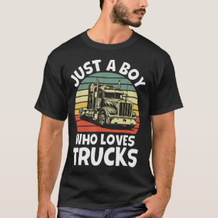 Gewoon Een Jongen Die Van Vrachtwagens Houdt - Sem T-shirt