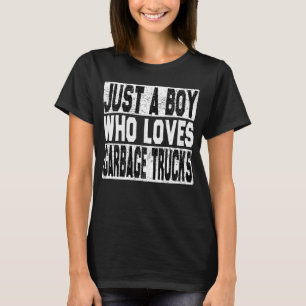 Gewoon een jongen die van vuilniswagens houdt, Vin T-shirt
