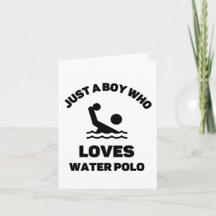 Gewoon een jongen die van waterpolo houdt kaart