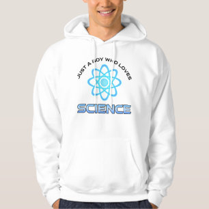 Gewoon Een Jongen Die Van Wetenschap Houdt Hoodie