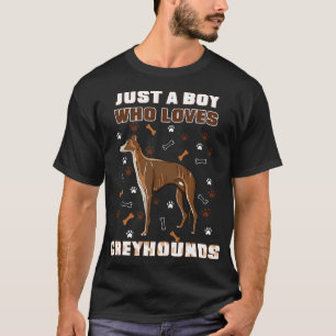 Gewoon Een Jongen Die Van Windhonden Houdt T-shirt